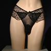 Sissy Pouch Panties Femboy Lingerie Men Sheer Girly Sexy Underwear Low Rise Mini Skirted Briefs Crossdressers Sheer Nightwear