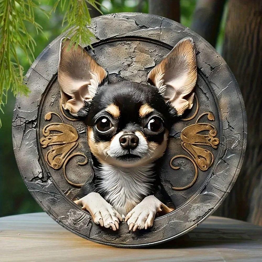 

Metal Wall Art Handmade 20x20cm Painting Folk Tin Decor Eastern Europe Home Gift 20x20