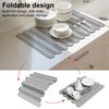 Drain Mat Silicone Drying Mat with Anti-Slip Bottom Quick-Drying Surface Kitchen Drying Pad Countertop Protector Mat
