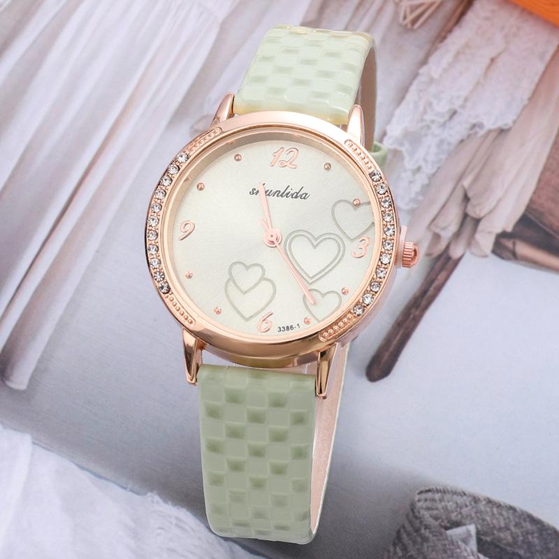 Diamond Love Women'S Watch Fashion Trend Belt Quartz Watch Women'S Light Luxury Niche Watch
