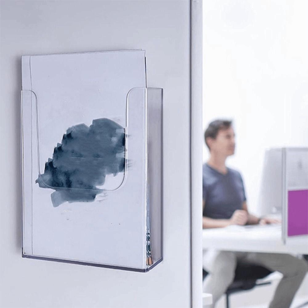 A4/A5 Acrylic Storage Rack Transparent Data Display Rack Magazine Rack Home Office