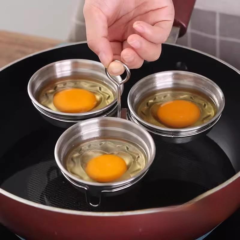 Stainless Steel Heartshaped Egg Cooker With 3in1 Steaming Insert For Home Breakfast Preparation