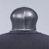 Black Barbuta Helmet  18g Steel Medieval Knight Armor, LARP Cosplay Reenactment Visor Helmet