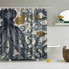 Animals Octopus Wolf Lion Seahorse Turtle Shower Curtains Bathroom Curtain Frabic Waterproof Polyester Bathroom Curtain Hooks