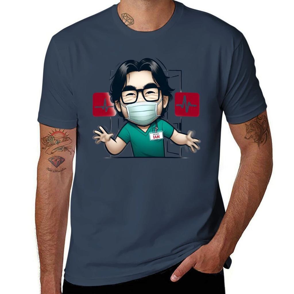 Funny Cartoon Doctor In Scrubs Tshirt Street Style Casual Tee Shirt Tshirt