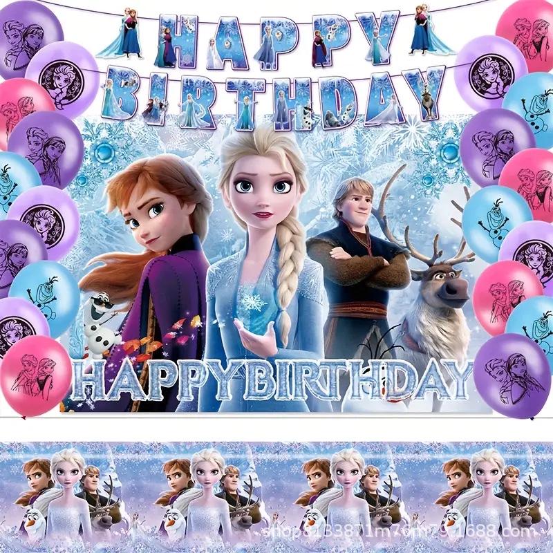 New Frozen Theme Children s Birthday Photography Background Banner