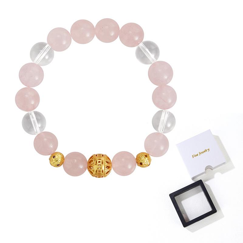 Natürliches Pulverkristall-Armband, kostenlose Freundin, Freundin, Schmuck, Accessoires, weißes Kristallarmband.