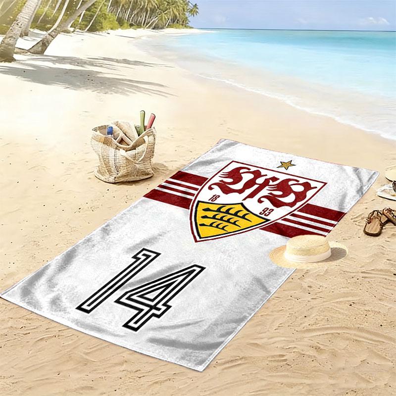 Stuttgart Pride Print Beach Towel, Large Soft Quick Dry Towel for Beach Camping Swimming