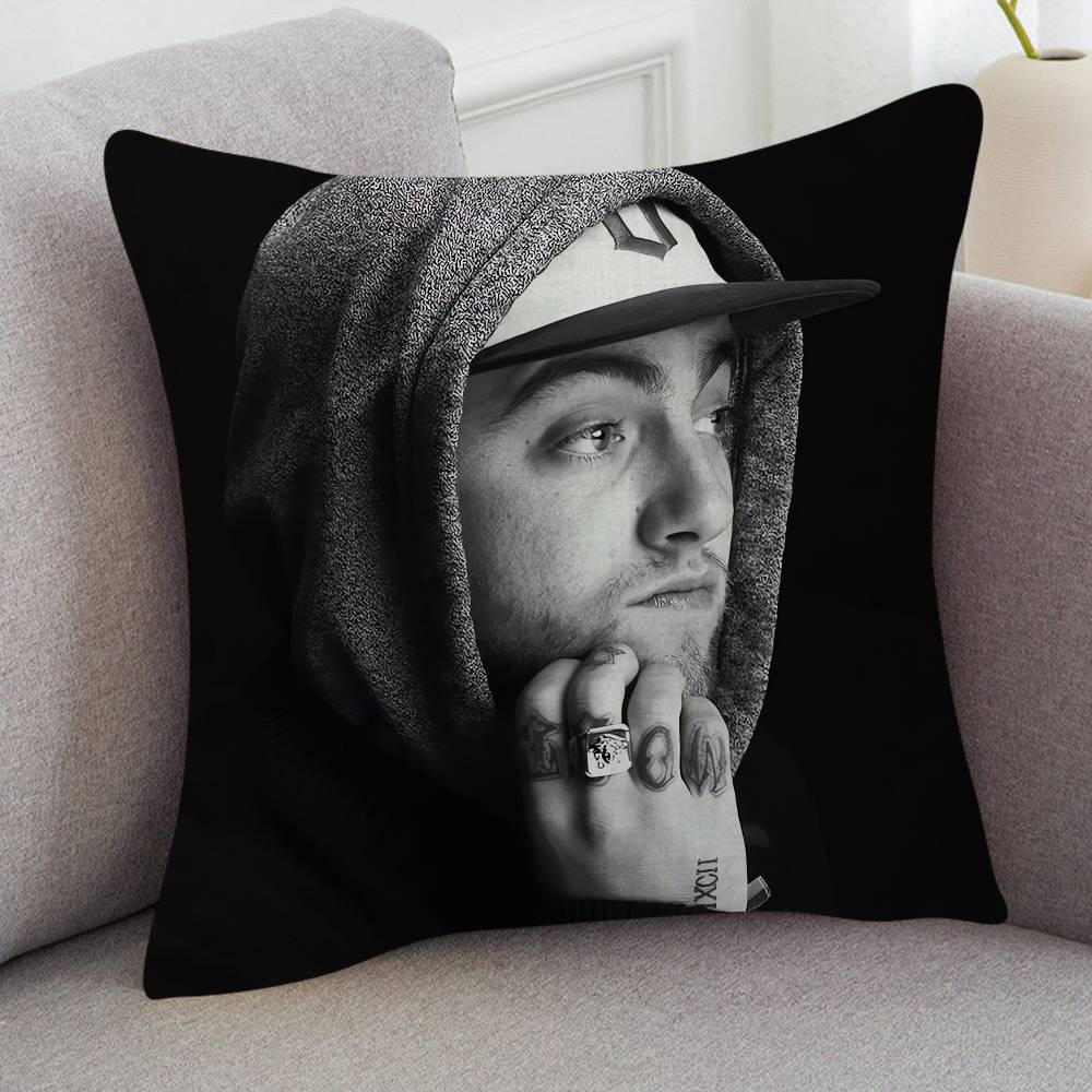 Singer Mac Miller Game For Cartoon Print Peripheral Pillow Case Cushion Cover Home Decor Birthday Gift Pillowcover