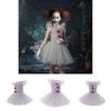 Set Vestito da Clown Principessa Scintillante per Spettacolo di Halloween per Bambini