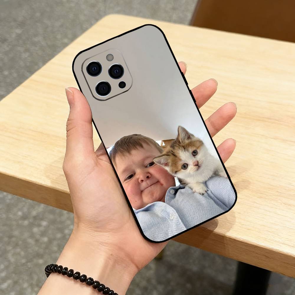 Funny Babaite Hasbulla Phone Case For iPhone 17,16,15,14,13,12,11 Plus,Pro Max,XS,Soft Silicone Black Cover iPhone15
