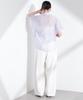 Nano Universe Poncho Design Size F Women's Shirt, 111, Large, Blue, 669-5121311