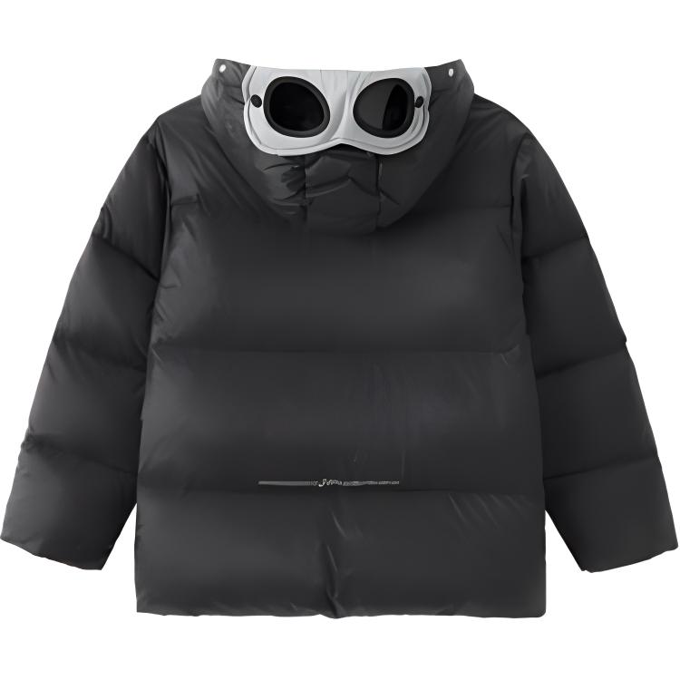 Asics Down Jacket Fashion Versatile Hooded Zipper Long Sleeve Kids outerwear Black 334241073002-001
