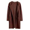 Woolen Coat Women Autumn Korean Fashion Casual Loose Women Coat Solid Color Button-Less Cardigan Coat