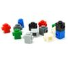 DIY Educational Bricks Modified 1x1 with Studs on 2 Sides Opposite Assembles Particles MOC Parts 47905 Toys for Children