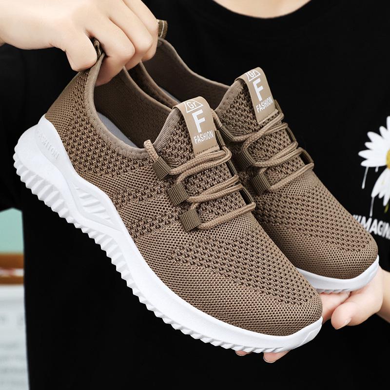Jinshiyuan Women's Lightweight Mesh Running Shoes - Breathable, Comfortable Fly-Knit Casual Sneakers