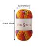 8 Strands Hand Knitting Yarn DIY Multi-Color 8-Ply Crochet Yarn Rainbow Segment Coarse Yarn Hand-Dyed Yarn Crochet Projects