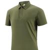 Premium Brand Men's Quick-Dry Golf Polo Shirt with Stand-Up Collar - High-End Design