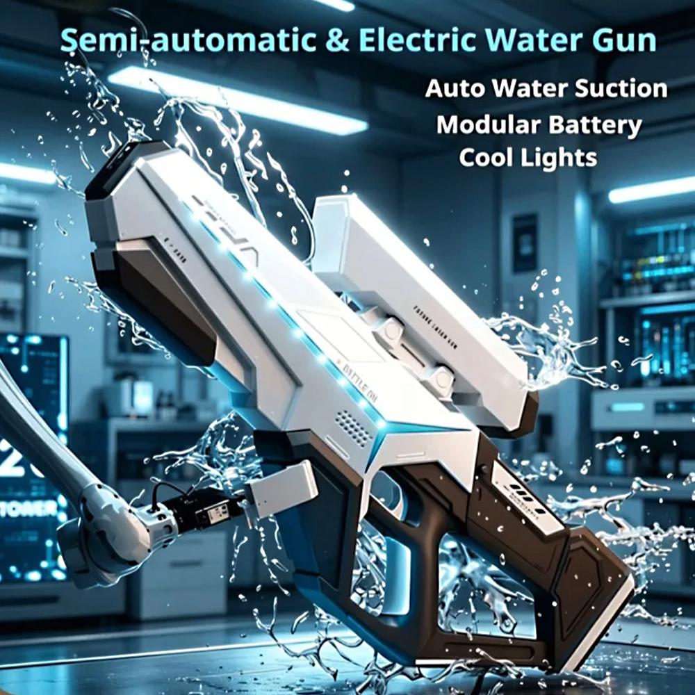 Brand-Spanking-New First-Class Electric Superior-Grade Led Water Gun Premium-Quality Automatic Superior-Grade Water Suctionarge-Capacity