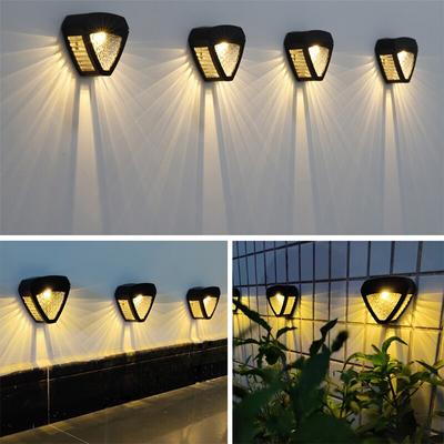 Luce solare a LED per esterni, scala, recinzione, parete, paesaggio, lampada, scala da giardino, luce notturna