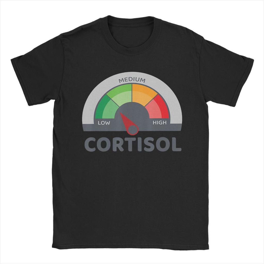 Leisure Funny Low Cortisol Level TShirt for Unisex Crew Neck  Cotton T Shirts  Short Sleeve Tee Shirt Printed Tops