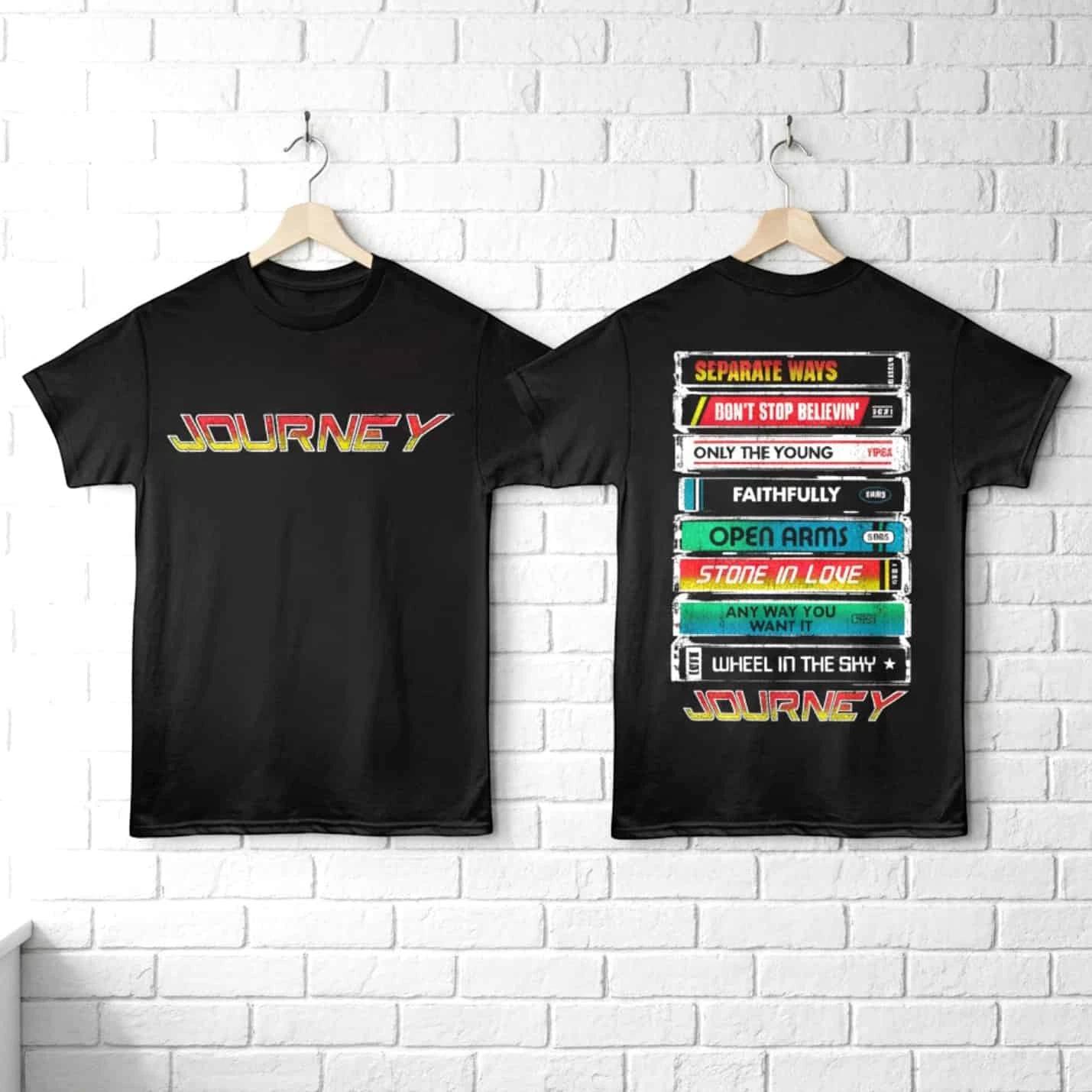 Journey Tape Deck Hits Men s T Shirt M