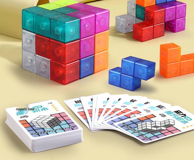 Magnetic Magic Cube Blocks: Educational Soma Cube Geometry for Kids