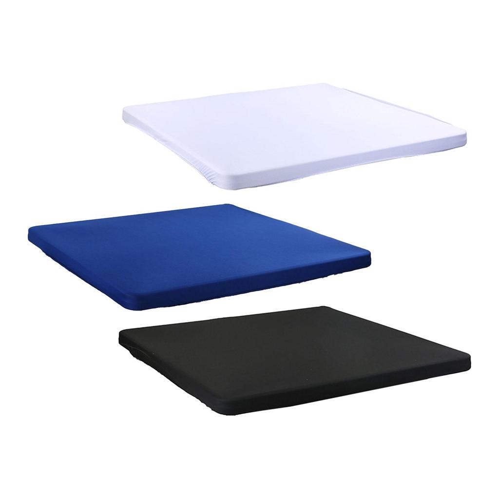 Square Fitted Table Cover Elastic Tablecloth Stretch Table Top Cover Desk Topper Cap, 34x34 Inch
