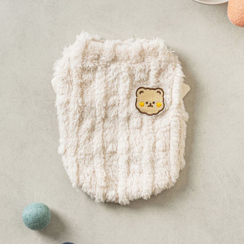 [Pet] Útulná zimní kravata S Bílá