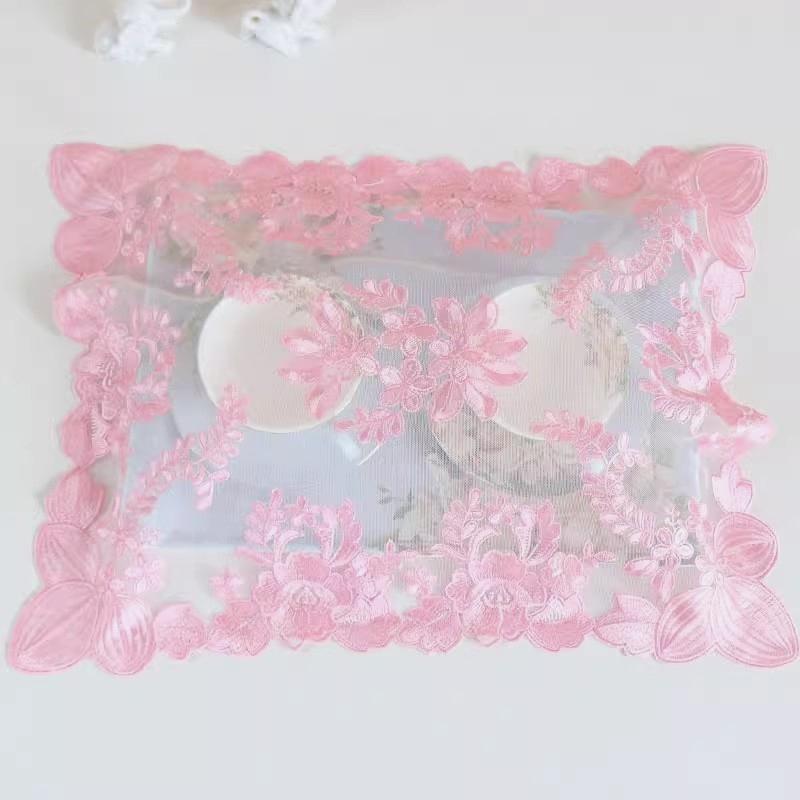 British style mesh embroidered rectangular fashion table mat Wine cup cup fruit bowl cover cupmat kitchen restaurant decoration for Nice Home