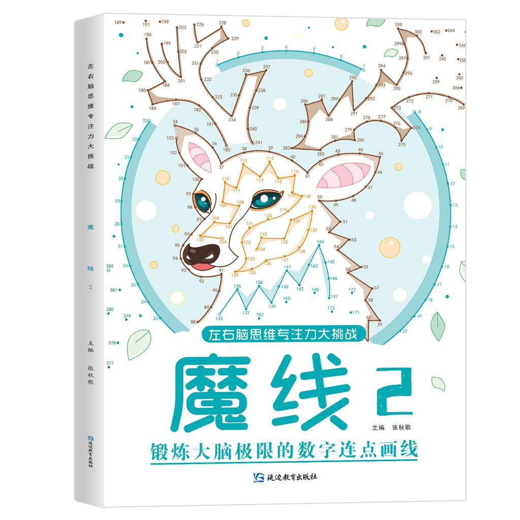 Magic Line Maze Concentration Training Left and Right Brain Development Thinking Books