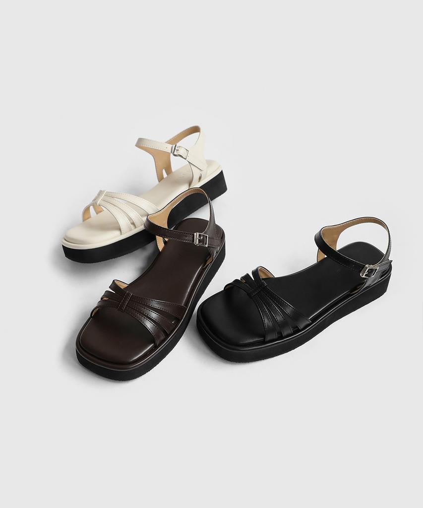 Sappun Marian Square Platform Sandals (3Cm)