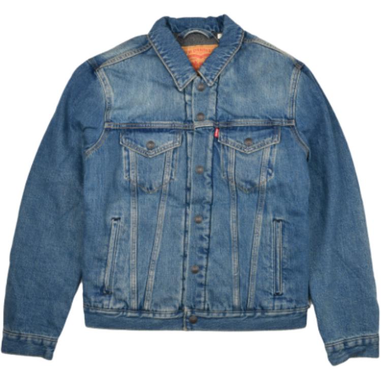Levis Vintage Fashion Minimalist Comfortable Long Sleeve Denim Jacket Men jackets Blue 57696-0000