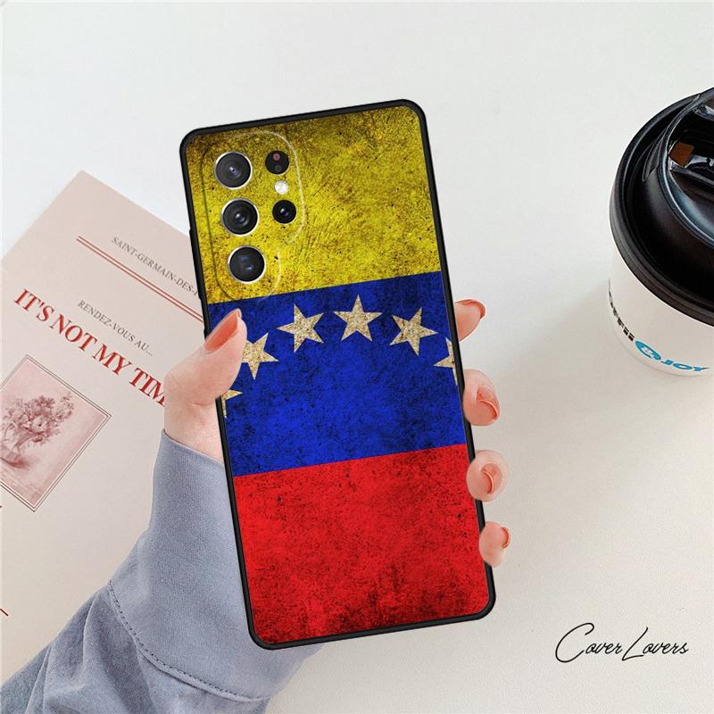 Flag of Venezuela phone case For Samsung Galaxy S24 S25 S23 S22 Ultra Note 10 20 Plus S20 S21 FE Cover