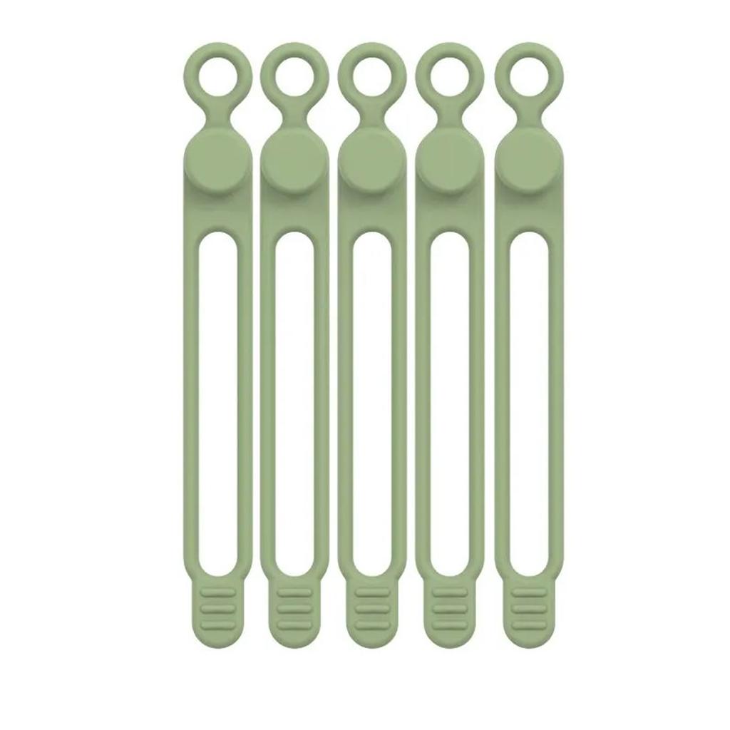 25pcs Silicone Cable Strap Wire Organizer For Bundling Headphone Phone Charger Computer Cords Reusable Cable Ties Cord Winders