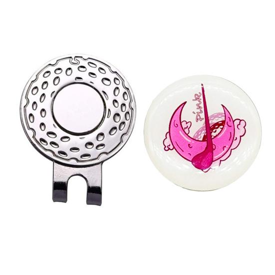 Golf Ball Marker Hat Clip Magnet Golf Ball Marker with Hat Clip Golf Accessory for Golfers Men Women