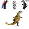 Costume gonfiabile da dinosauro per festa di Halloween con design a batteria per adulti e bambini