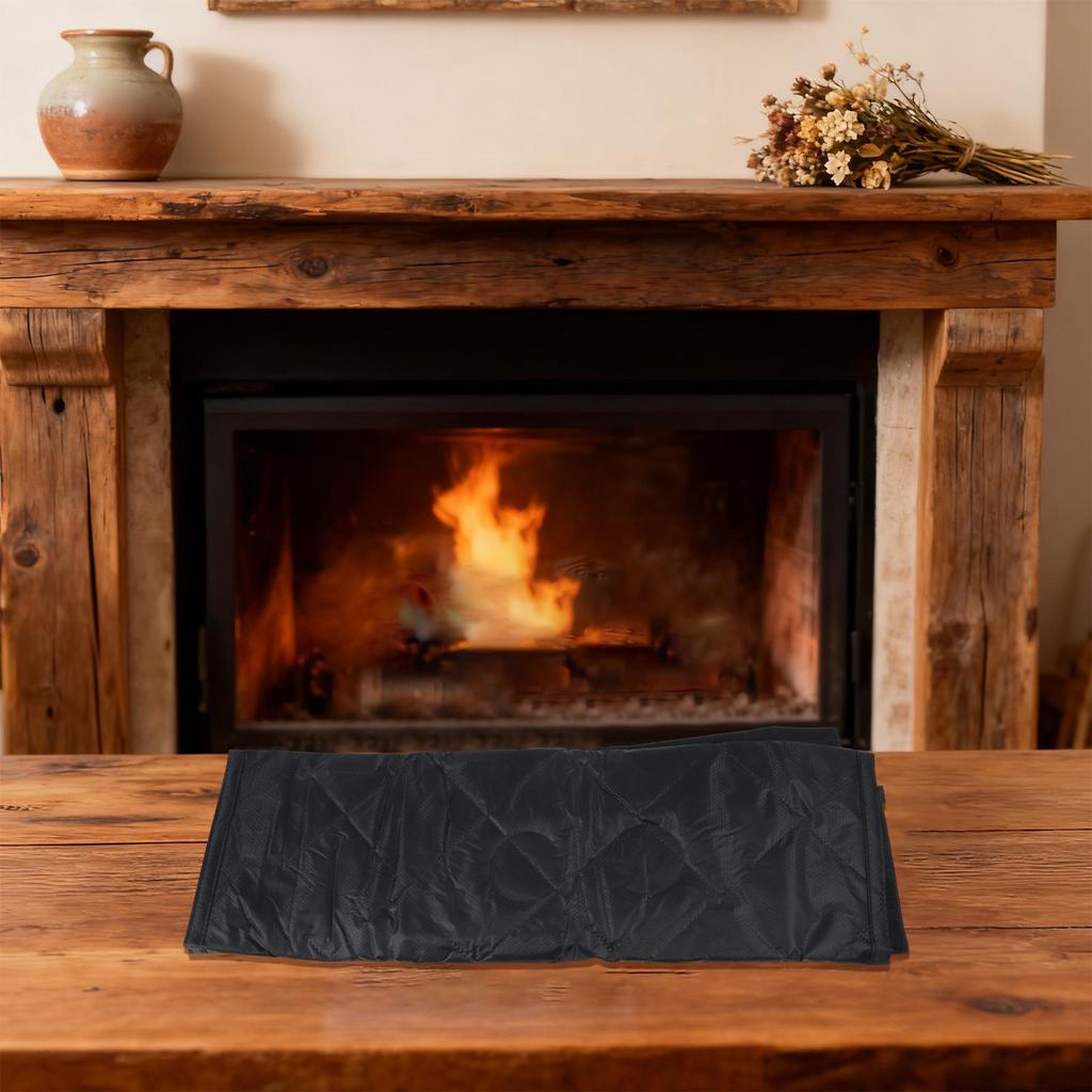 Compact Storage Solution Fireplace Draft Cover Magnetic Draft Stopper