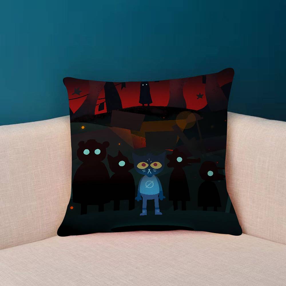 Anime N-Night In The Woods Game Pillow Case Plush Fabric Soft Double Sided Print Sofa Cushion Cover Throw Pillow Covers