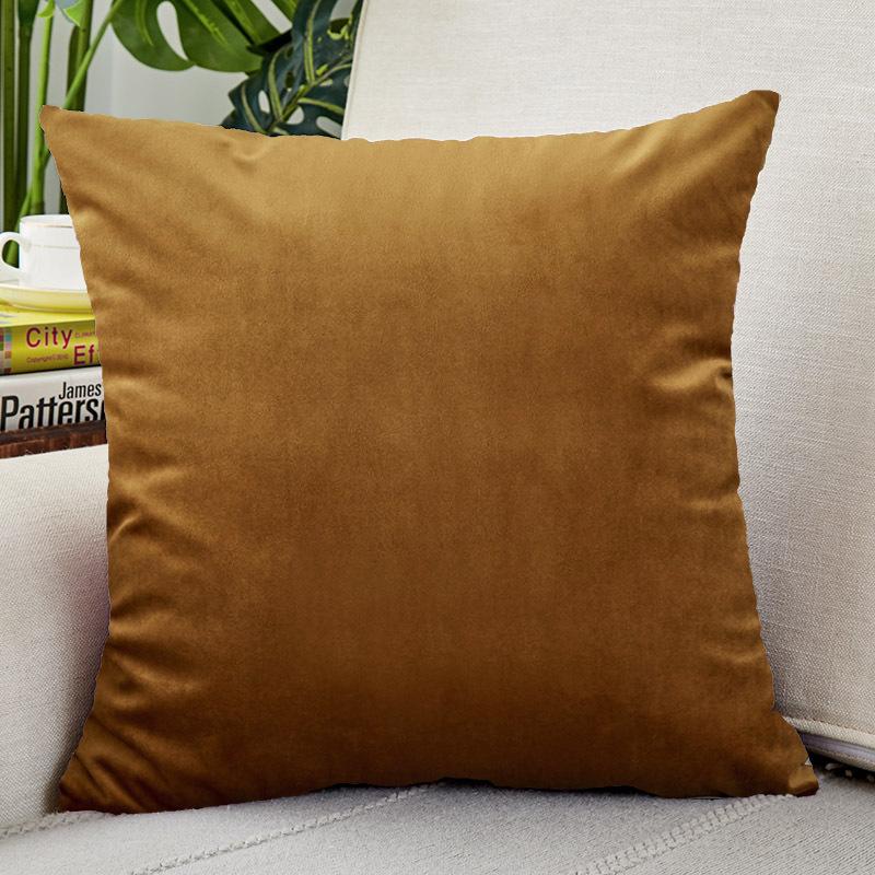 Velvet Pillowcase Cushion Cover Light Luxury Velvet Living Room Sofa Cushion Nordic Home Soft Decoration