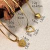 Fashion Stainless Steel Heart-shaped Necklace Collarbone Chain for Women Gifts Accessories