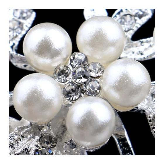 Elegant Pearl & Rhinestone Hair Comb - Bridal, Formal & Casual Occasions