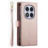 Flip Case for Xiaomi Redmi Note 15 Pro 5G, Wallet Zipper Pocket, Pink