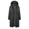 2025 New Women Thicken Hoodies Parkas Autumn Winter Loose Hooded Jackets Mid-length Padded Zipper Pockets Large Size Sweatshirt