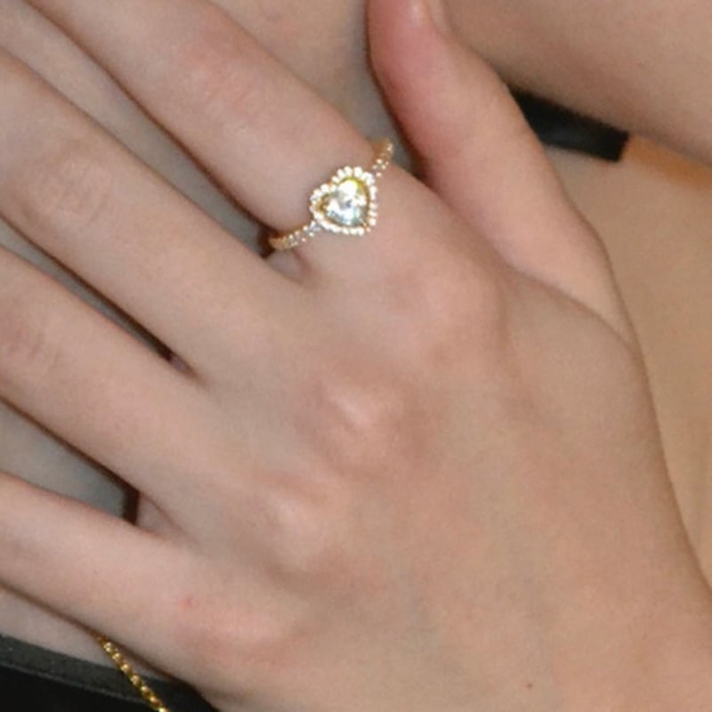 

nuavo Fragment heart ring G Gold