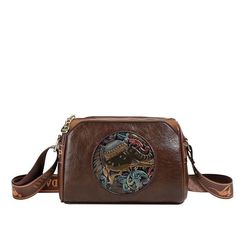 

Designer Luxury Handbags Vintage Soft Leather Tote Bags For Women Multi Pocket Shoulder Messenger Bags Shoulder Bag 23cm 11cm 15cm