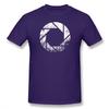 Portal T Shirt Aperture Laboratories Distressed TShirt 100 Cotton Male Tee Shirt Print Casual ShortSleeve Plus size Tshirt