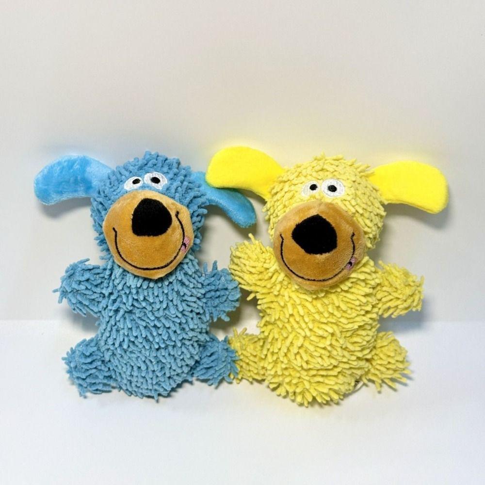 Cartoon Squeaky Dog Toy Creative Bite-resistant Pet Shake Sound Toy Wear-resistant Portable Cleaning Tooth Chew Toy Puppy