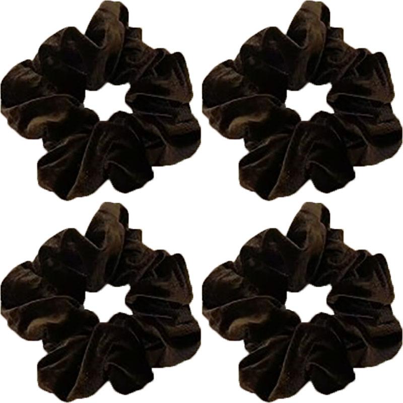Koreanischer Samt Scrunchie Gummi Elastische Haarbänder Damen Einfarbig Stirnband Pferdeschwanzhalter Bänder Seil Mädchen Haaraccessoires