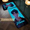 jinu (28) Customize Name Flannel Kitchen Mat Soft Non-Slip Kitchen Floor Runner Rug for Home Kitchen Decor